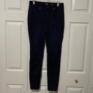 Dark mid rise jeggings